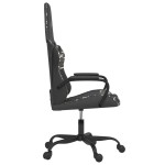 vidaXL Scaun de gaming de masaj, negru și camuflaj, piele ecologică vidaXL Scaun de gaming de masaj, negru și camuflaj, piele ecologică