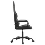 vidaXL Scaun de gaming de masaj, camuflaj și negru, piele ecologică vidaXL Scaun de gaming de masaj, camuflaj și negru, piele ecologică