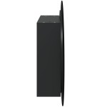 vidaXL Dulap de baie cu oglindă rotundă și LED, negru, 54x54x17,5 cm vidaXL Dulap de baie cu oglindă rotundă și LED, negru, 54x54x17,5 cm