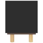 vidaXL Comodă TV, negru, 105x30x40 cm lemn masiv pin și ratan natural