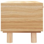 vidaXL Măsuță de cafea maro 80x40x30 cm lemn prelucrat&lemn masiv pin