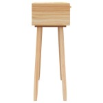 vidaXL Masă consolă maro 80x30x75 cm lemn masiv pin și ratan natural vidaXL Masă consolă maro 80x30x75 cm lemn masiv pin și ratan natural