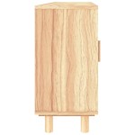 vidaXL Servantă, maro, 105x30x60 cm, lemn masiv pin și ratan natural