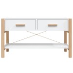 vidaXL Comodă TV, alb, 82x38x45 cm, lemn prelucrat vidaXL Comodă TV, alb, 82x38x45 cm, lemn prelucrat
