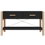 vidaXL Comodă TV, negru, 82x38x45 cm, lemn prelucrat