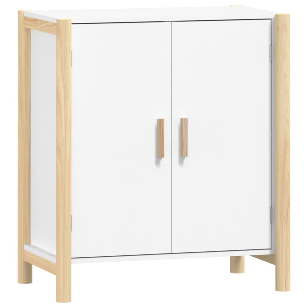 vidaXL Servantă, alb, 62x38x70cm, lemn prelucrat