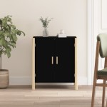 vidaXL Servantă, negru, 62x38x70 cm, lemn prelucrat vidaXL Servantă, negru, 62x38x70 cm, lemn prelucrat