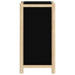 vidaXL Servantă, negru, 62x38x75 cm, lemn prelucrat