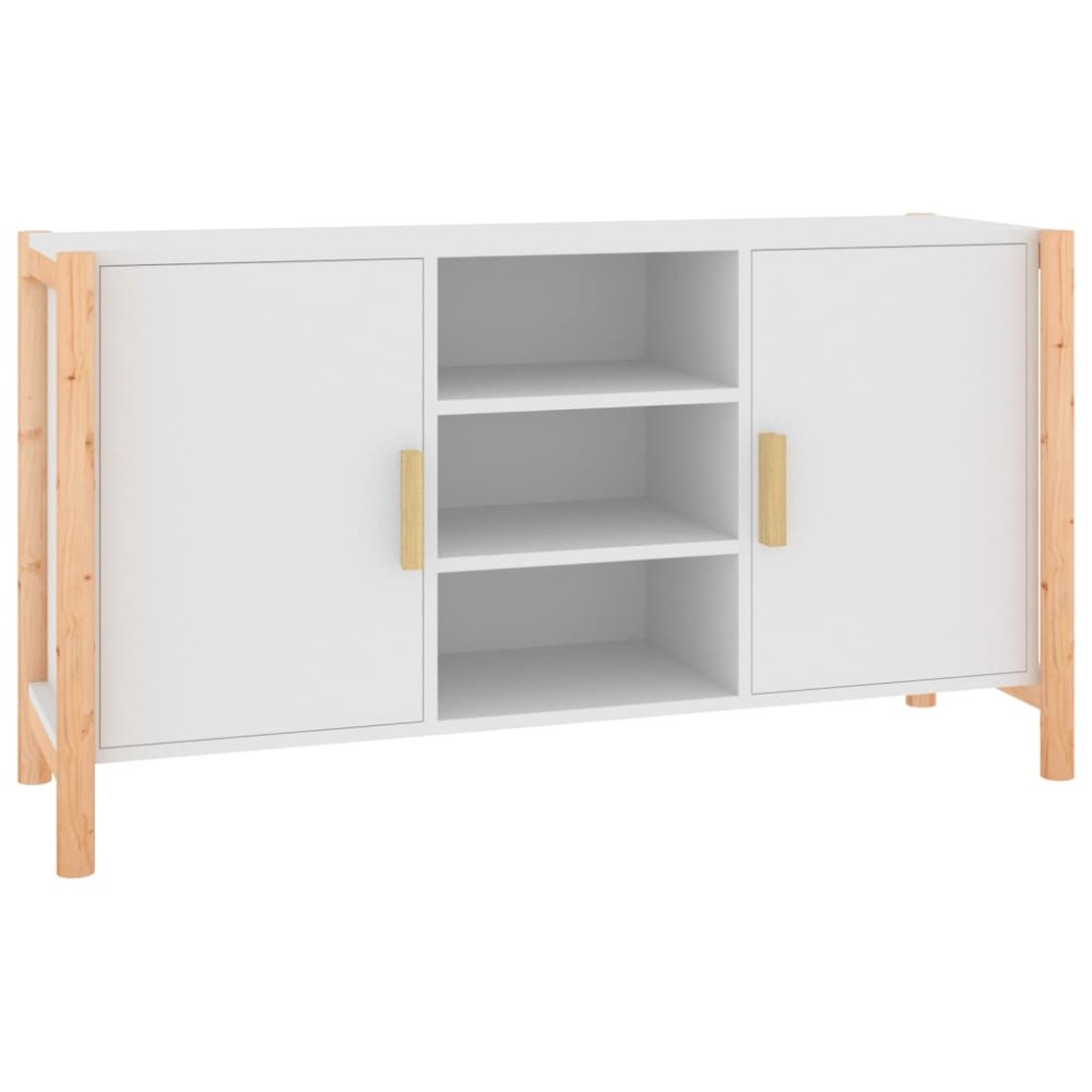vidaXL Servantă, alb, 107x38x60 cm, lemn prelucrat
