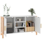vidaXL Servantă, alb, 107x38x60 cm, lemn prelucrat