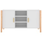 vidaXL Servantă, alb, 107x38x60 cm, lemn prelucrat