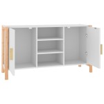 vidaXL Servantă, alb, 107x38x60 cm, lemn prelucrat