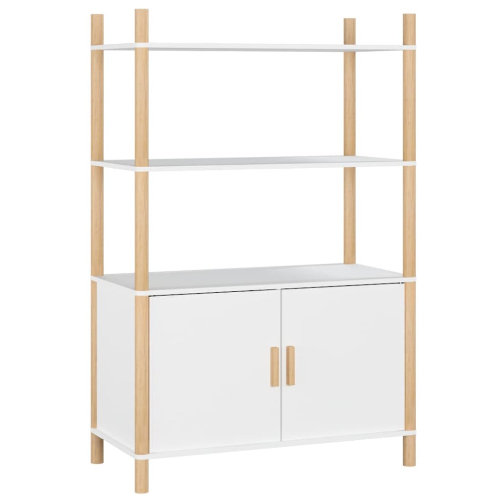 vidaXL Dulap înalt, alb, 80x40x121, cm lemn prelucrat