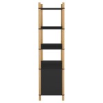 vidaXL Dulap înalt, negru, 80x40x153 cm, lemn prelucrat