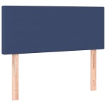 vidaXL Tăblie de pat, albastru, 80x5x78/88 cm, textil