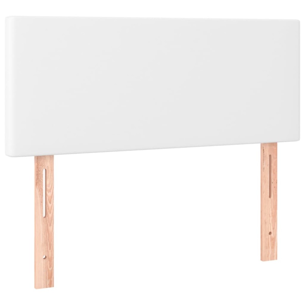 vidaXL Tăblie de pat, alb, 80x5x78/88 cm, piele ecologică