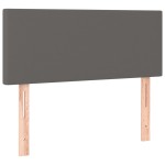 vidaXL Tăblie de pat, gri, 80x5x78/88 cm, piele ecologică