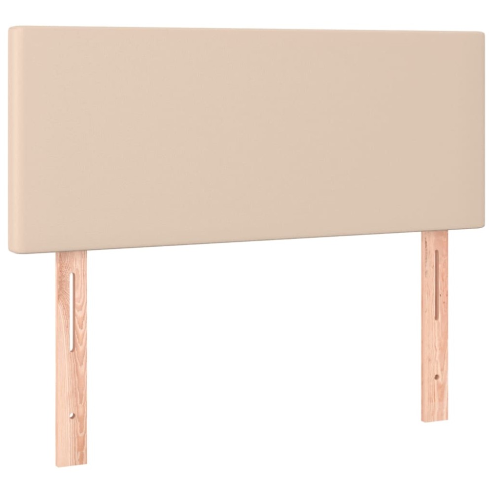 vidaXL Tăblie de pat, cappuccino, 80x5x78/88 cm, piele ecologică