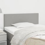 vidaXL Tăblie de pat, gri deschis, 90x5x78/88 cm, textil