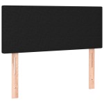 vidaXL Tăblie de pat, negru, 90x5x78/88 cm, textil
