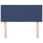 vidaXL Tăblie de pat, albastru, 90x5x78/88 cm, textil