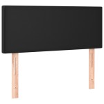 vidaXL Tăblie de pat, negru, 90x5x78/88 cm, piele ecologică
