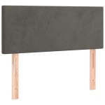 vidaXL Tăblie de pat, gri închis, 90x5x78/88 cm, catifea vidaXL Tăblie de pat, gri închis, 90x5x78/88 cm, catifea