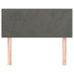 vidaXL Tăblie de pat, gri închis, 90x5x78/88 cm, catifea vidaXL Tăblie de pat, gri închis, 90x5x78/88 cm, catifea