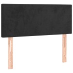 vidaXL Tăblie de pat, negru, 90x5x78/88 cm, catifea