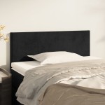 vidaXL Tăblie de pat, negru, 90x5x78/88 cm, catifea
