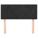 vidaXL Tăblie de pat, negru, 90x5x78/88 cm, catifea