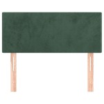 vidaXL Tăblie de pat, verde închis, 90x5x78/88 cm, catifea vidaXL Tăblie de pat, verde închis, 90x5x78/88 cm, catifea
