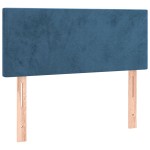 vidaXL Tăblie de pat, albastru închis, 90x5x78/88 cm, catifea