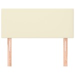 vidaXL Tăblie de pat, crem, 100x5x78/88 cm, piele ecologică