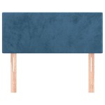 vidaXL Tăblie de pat, albastru închis, 100x5x78/88 cm, catifea vidaXL Tăblie de pat, albastru închis, 100x5x78/88 cm, catifea
