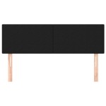 vidaXL Tăblii de pat, 2 buc., negru, 72x5x78/88 cm, textil vidaXL Tăblii de pat, 2 buc., negru, 72x5x78/88 cm, textil