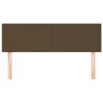 vidaXL Tăblii de pat, 2 buc., maro închis, 72x5x78/88 cm, textil vidaXL Tăblii de pat, 2 buc., maro închis, 72x5x78/88 cm, textil