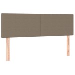 vidaXL Tăblii de pat, 2 buc., gri taupe, 72x5x78/88 cm, textil vidaXL Tăblii de pat, 2 buc., gri taupe, 72x5x78/88 cm, textil