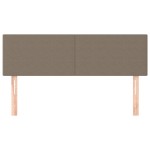 vidaXL Tăblii de pat, 2 buc., gri taupe, 72x5x78/88 cm, textil vidaXL Tăblii de pat, 2 buc., gri taupe, 72x5x78/88 cm, textil