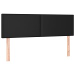 vidaXL Tăblii de pat, 2 buc., negru, 72x5x78/88 cm, piele ecologică vidaXL Tăblii de pat, 2 buc., negru, 72x5x78/88 cm, piele ecologică