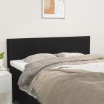 vidaXL Tăblii de pat, 2 buc., negru, 72x5x78/88 cm, piele ecologică vidaXL Tăblii de pat, 2 buc., negru, 72x5x78/88 cm, piele ecologică