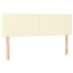 vidaXL Tăblii de pat, 2 buc., crem, 72x5x78/88 cm, piele ecologică vidaXL Tăblii de pat, 2 buc., crem, 72x5x78/88 cm, piele ecologică