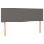 vidaXL Tăblii de pat, 2 buc., gri, 72x5x78/88 cm, piele ecologică vidaXL Tăblii de pat, 2 buc., gri, 72x5x78/88 cm, piele ecologică