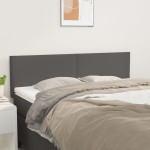 vidaXL Tăblii de pat, 2 buc., gri, 72x5x78/88 cm, piele ecologică vidaXL Tăblii de pat, 2 buc., gri, 72x5x78/88 cm, piele ecologică