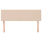 vidaXL Tăblii de pat 2 buc. cappuccino 72x5x78/88 cm piele ecologică
