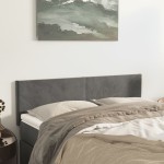 vidaXL Tăblii de pat, 2 buc., gri închis, 72x5x78/88 cm, catifea vidaXL Tăblii de pat, 2 buc., gri închis, 72x5x78/88 cm, catifea