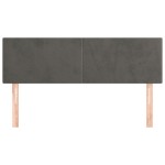 vidaXL Tăblii de pat, 2 buc., gri închis, 72x5x78/88 cm, catifea vidaXL Tăblii de pat, 2 buc., gri închis, 72x5x78/88 cm, catifea