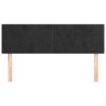 vidaXL Tăblii de pat, 2 buc., negru, 72x5x78/88 cm, catifea vidaXL Tăblii de pat, 2 buc., negru, 72x5x78/88 cm, catifea