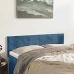 vidaXL Tăblii de pat, 2 buc., albastru închis, 72x5x78/88 cm, catifea vidaXL Tăblii de pat, 2 buc., albastru închis, 72x5x78/88 cm, catifea