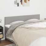 vidaXL Tăblii de pat, 2 buc, gri deschis, 80x5x78/88 cm, textil vidaXL Tăblii de pat, 2 buc, gri deschis, 80x5x78/88 cm, textil